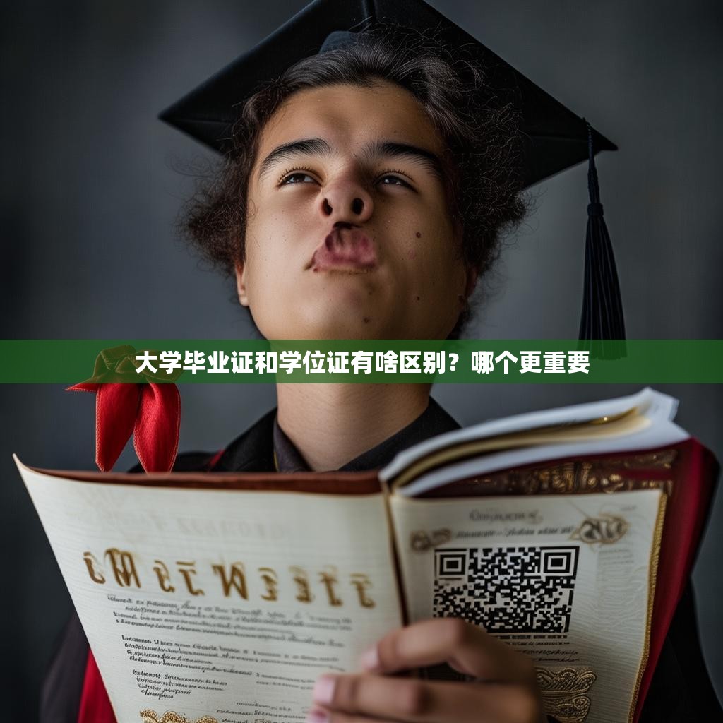 大学毕业证和学位证有啥区别？哪个更重要