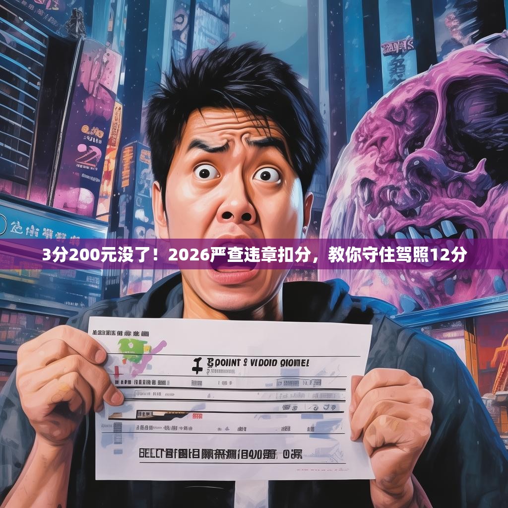 3分200元没了！2026严查违章扣分，教你守住驾照12分