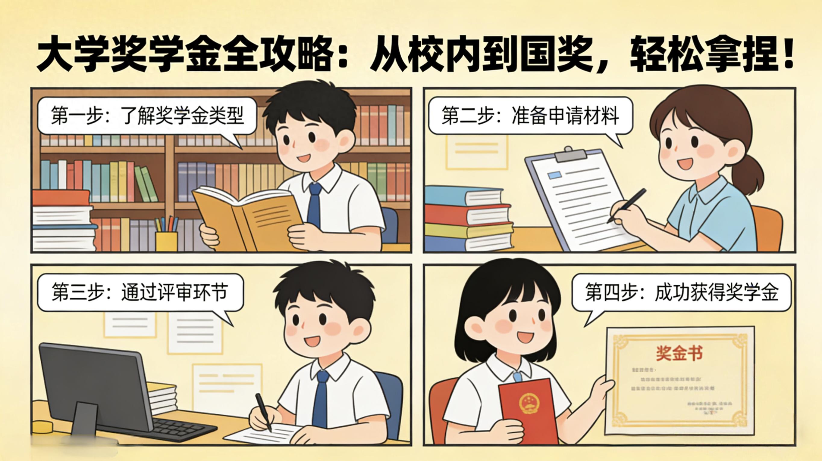 大学奖学金怎么拿？记住成绩和规划